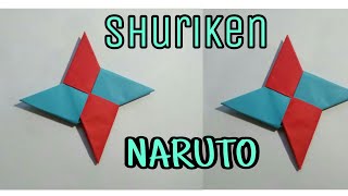Cara membuat Shuriken dari kertas | Creative Origami Naruto ninja star