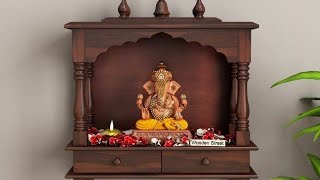 Wooden Puja Mandir Design | Wooden Puja Temple Design For Home and Office