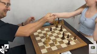 D. Israfilov (1561) vs I. Ukrainskaya (1501). Chess Fight Night. CFN. Blitz