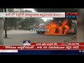 huge fire mishap at shaikpet petrol bunk while filling petrol cvr news