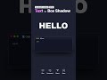 Text vs Box Shadow in CSS #css #coding #Glowing #text #shadow  #frontenddeveloper #Website