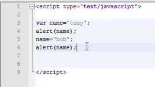 Javascript Tutorial - 4 - More on Variables