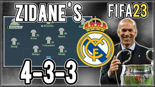 Replicate Zinedine Zidane's 4-3-3 Real Madrid Tactics in FIFA 23 | Custom Tactics Explained (16-18)