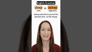 Confusing words: SLEEP, ASLEEP, FALL ASLEEP #shorts #englishgrammar