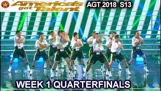 Junior New System Filipinos High Heels OMG PERFORMANCE Quarterfinals 1 America's Got Talent 2018 AGT