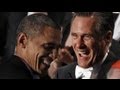 Obama and Romney trade jokes at New York charity dinner