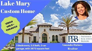 Arthur Rutenberg Waterside Lake Mary I Veracruz Model I 3 BEDS, 3.5 BATH, 3,673 Sq Ft