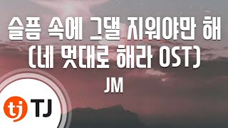 [TJ노래방] 슬픔속에그댈지워야만해(네멋대로해라OST) - JM / TJ Karaoke