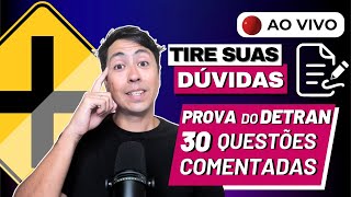 [🔴LIVE 15h] SIMULADO DETRAN 30 QUESTÕES COMENTADAS