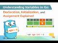 Golang Tutorial - 4 | Variables Explained  Declaration vs Initialization vs Assignment