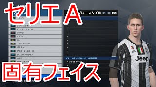 【ウイイレ２０１７固有フェイス】イタリアリーグ（セリエＡ）編