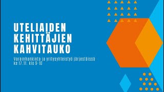 Tervetuloa Uteliaiden kehittäjien kahvitauolle!