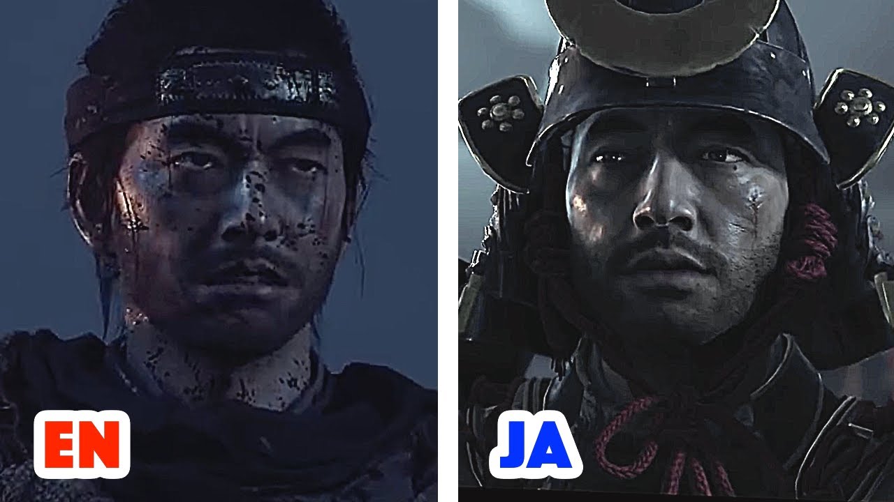 JAPANESE Vs. ENGLISH DUB GHOST OF TSUSHIMA VOICE ACTING COMPARISON ...