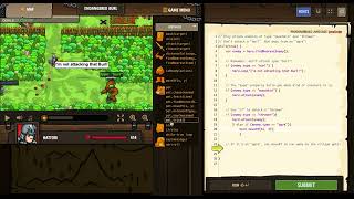 CodeCombat - Endangered burl - JavaScript