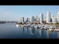 taking a relaxing walk across a bridge a scenic view of the city skyline