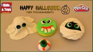 Play-Doh Haloween Mummy Ghost for Halloween 2014 | Halloween Ideas Halloween Toys review deas