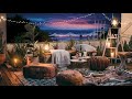 summer night at cozy terrace asmr ambience