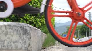 Integrated bicycle wheelset for sharing bike