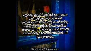 എൻ്റെ മനസ്സിൽ മയങ്ങുന്ന പാട്ടിൻ്റെ പല്ലവി | Love Quotes Malayalam