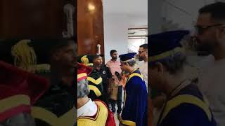 Zubeen Garg enters the USTM Convocation Venue to receive Hon D. Litt. Degree #ustm