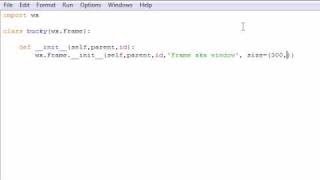 wxPython Programming Tutorial - 1 - Creating a Basic Frame