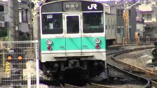 常磐緩行線203系 松戸駅発車