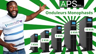 Onduleurs Monophasés APS 1KVA, 2kVA, 3KVA, 6KVA,10KVA