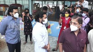 Actor Suriya,Karthi,Sivakumar Voting in Tamilnadu Elections 2021 nba 24x7