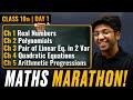 Class 10th Maths Marathon - CH 1 to CH 5 🔥 | Shobhit Nirwan