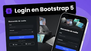 Bootstrap 5 tutorial español - Login con HTML5 y CSS3