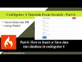 CodeIgniter4 - Part-6: How to Insert or save data into database in codeigniter 4