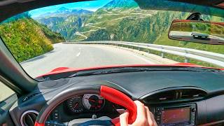 POV Driving the FURKA PASS | Best roads in Switzerland 🇨🇭 | POV Toyota GT86