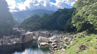 バーチャル散策【寝覚の床(長野県上松町)1/2】中山道ねざめバス停・臨川寺→浦島堂