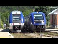 train croisements de ter en gare vidéo 270 hd