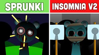 Incredibox: Sprunksomnia VS Sprunksomnia V2 | Horror Version (New Mod)