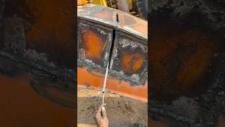 How Repair Cracks Excavator Boom of easy method with welding #shorts #repairing