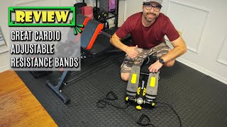 Sunfall Mini Stairs Stepper with Resistance Bands Review. Portable Stair Climber for Home Workout