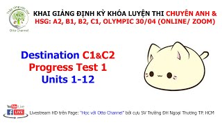 DESTINATION C1&C2 - PROGRESS TEST 1 (PART F, G, H, I, J)
