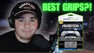 TRYING THE BRAND NEW KONTROLFREEK THUMBSTICKS!! (CRYSTAL GALAXY)