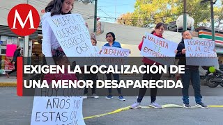 Protestan frente a la FGJ CdMx por la desaparición de una menor