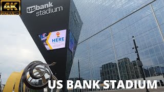 4K Outside tour of US Bank Stadium | Minneapolis Downtown | Minnesota 4k