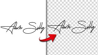 Transparent Signature in Photoshop - 2 Minutes Photoshop Tutorial