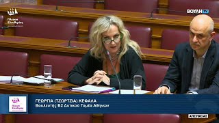 Η τοποθέτηση της Τζώρτζιας Κεφαλά στην Επιτροπή Παραγωγής και Εμπορίου (20/2/25)