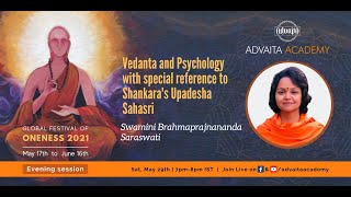 GFO2021: Vedanta and Psychology with special reference to Shankara's Upadesha Sahasri by Swamini