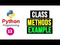 Python Programming Tutorial - Class Methods
