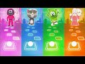 Squid Game vs Talking Tom vs Gummy Bear vs 2 Phut Hon | Tiles Hop EDM Rush