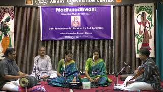 Madhuradhwani-Sree Ramanavami Series-Chilkunda Sisters Vocal Duet