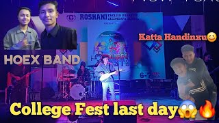 College Fest ko last day🔥❣️❣️ || ramailo vayo ||#music #band #concert