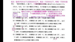 電験三種 4法規 01電気事業法 H21 2 一般用電気工作物 平成21年 問2