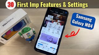 Samsung Galaxy M04 - 30 First Important Settings & Features in Hindi